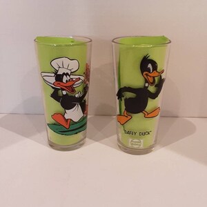Pepsi Collectors glasses: Daffy Duck  and Daffy Duck with Tasmanian Devil Pepsi by Warner Bros.