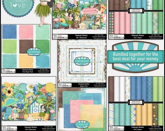 Hawaii Bundle: Digital Scrapbook