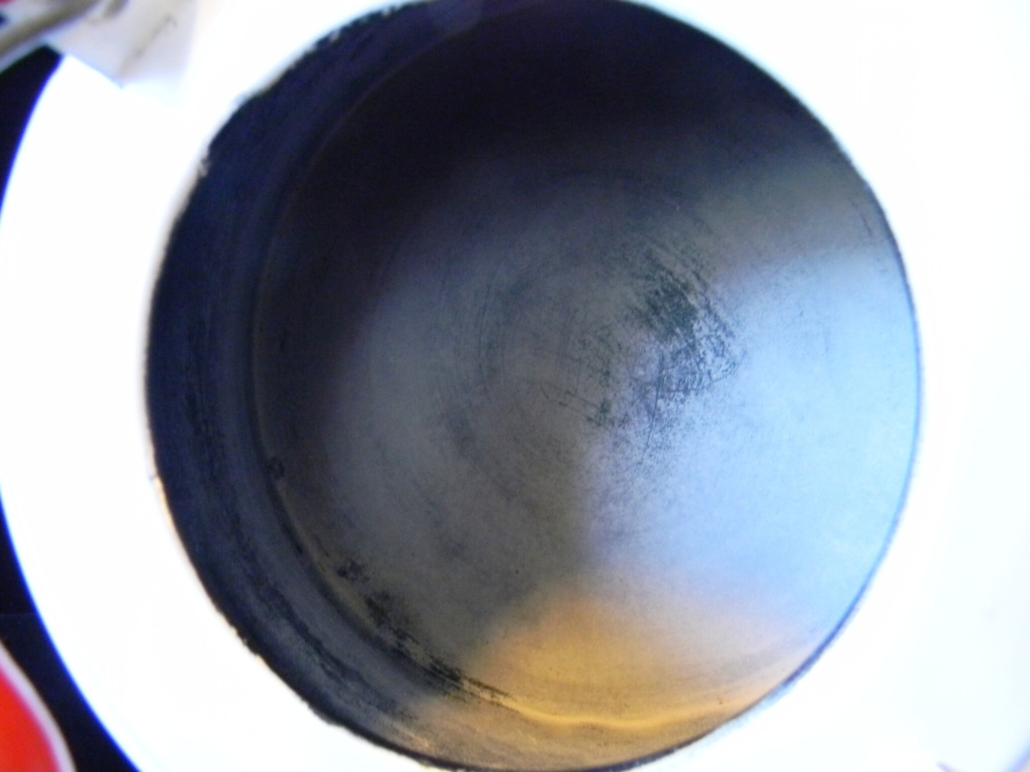 White Enamel Tea Kettle With Red Trim & Red Wooden Handle Etsy