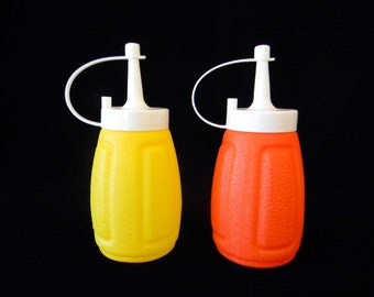 Plastic Ketchup and Mustard DIspensers