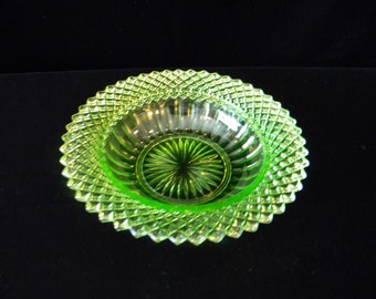 Green Miss America Cereal Bowl