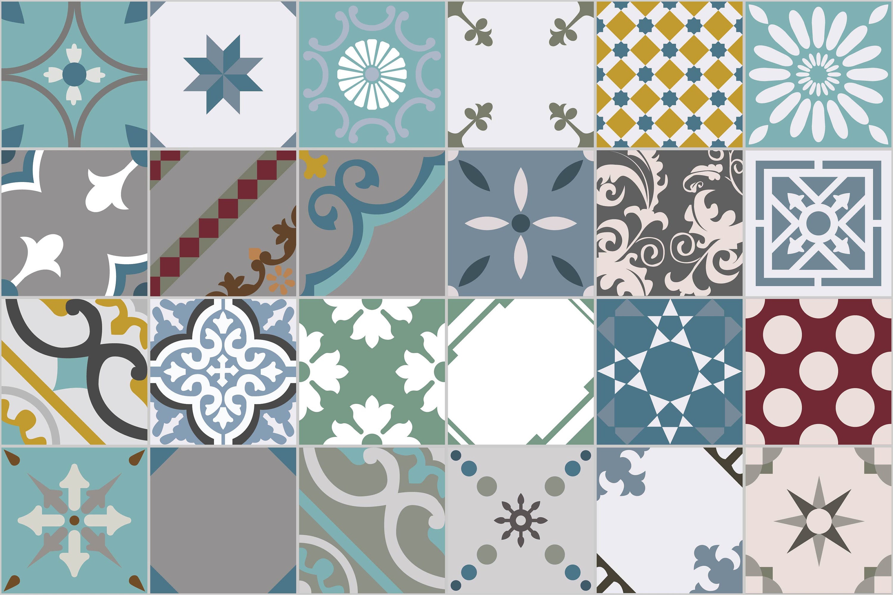 Tapis Vinyle Douceur Multicolor