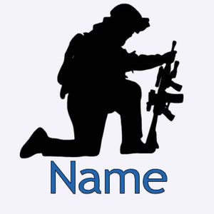 Soldier decal, military vinyl decal, car decal, support t troop decal, personalze decal, soldier car decal,militar family decal, military