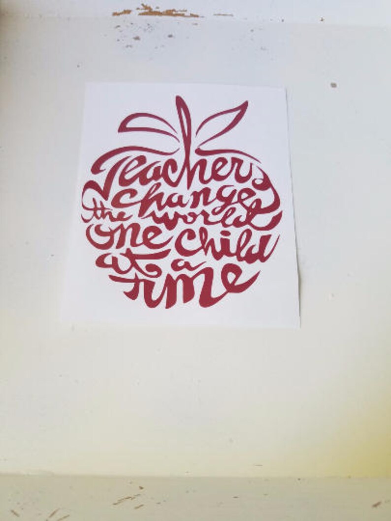 Teacher Decal,teacher Appreciation,apple,apple Decal,inspire,teachers