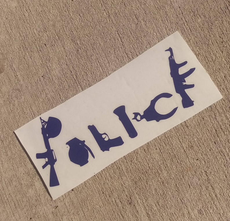 Police Decal, Hero Decal, Car Decal, Poilce Vinyl Decal,police Car ...