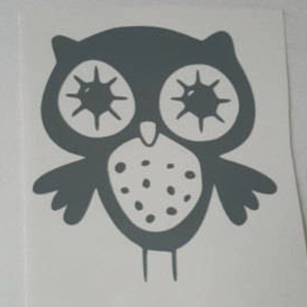 Owl decal,Whimsical owl, decal for kids, decal, vinyl decal, owl, hoot owl,girls decal,baby shower decal,night owl decal tumbler decal