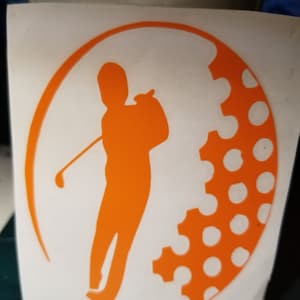 Golf,Golf Life,Golf decal,Golf Lovers,Laptop Vinyl Decal,Golf decal for cups,tumbler, flask golf,Vinyl decals,Golfball,golfer and ball decal