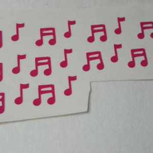 Sale nail vinyl decals,music notes,music note decals,band decals,manicure decals,pedicure decals,vinyl nail decals
