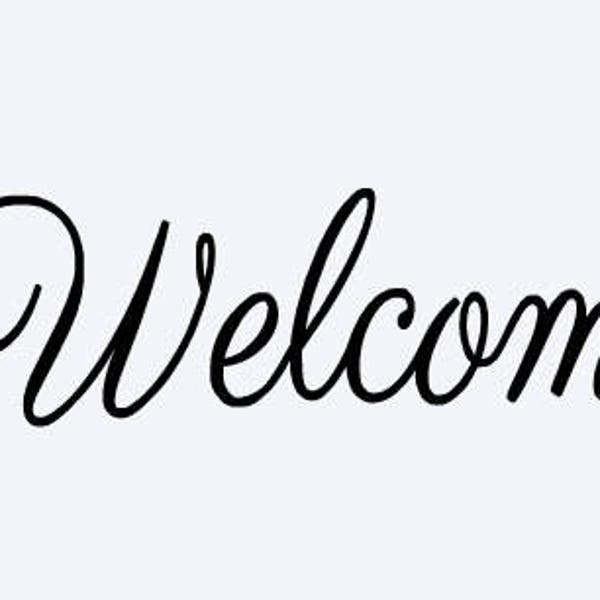 Welcome Vinyl Decal,welcome,homedecor,welcome decal,Door decal,welcome vinyl, welcome sticker, Welcome home front door decal, home decals