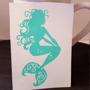 Decalcomania sirena, decalcomania sirena sexy, decalcomania portatile sirena, affare auto, vita da sirena sirene, adesivi in vinile decalcomania in vinile