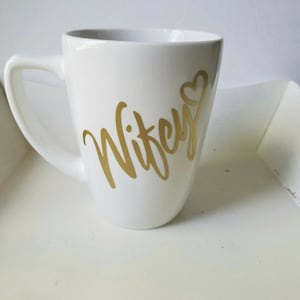 Wifey, Wifey Decal, Car decal, mug decal, decal only,bridal gift,laptop decal,water bottle decal,decals for tumbler,wife,wifey,wedding, gift