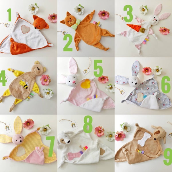 Baby Comforter Toy Etsy