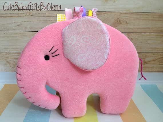 baby crib plush elephant