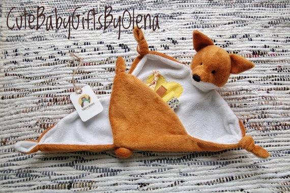 Baby Shower Blanket Newborn Comforter Toy Baby Plush Fox Etsy
