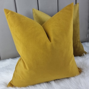 Luxe zachte fluwelen kussenhoes in kleur herfst goud/geel moderne slaapbank kussensloop DECORATIEVE vierkante kussensloop: