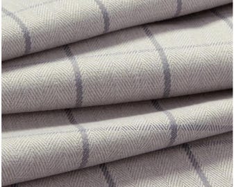 Tejido para muebles Grey Storm Classic Check, John Lewis Fabric Highland Collection Tradicional Clásico Atemporal
