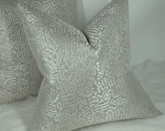 Art Mosaic Taupe Silver Cushion Cover, Sofa bed Pillow Cover Neutral Decor. large pillow sham cover, floor cushion