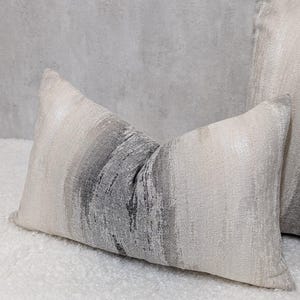 30x50 cm neutralt kuddfodral med mittrand texturerad gråbeige prydnadskudde modern soffdekoration beställningsbar rektangulär örngott
