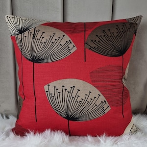 Sanderson Dandelion Clocks Red Fabric Cotton Cushion Cover Decorative Retro floral Throw Pillow case high quality