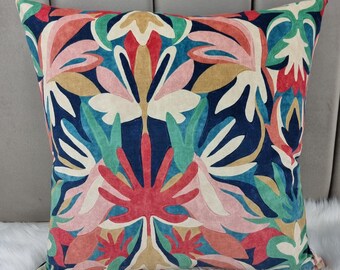 Harlequin Melora Velvet Cushion Cover. Brazilian Rosewood Ink Amozonia Handmade Throw Pillow Designer Home Decor COVER ONLY