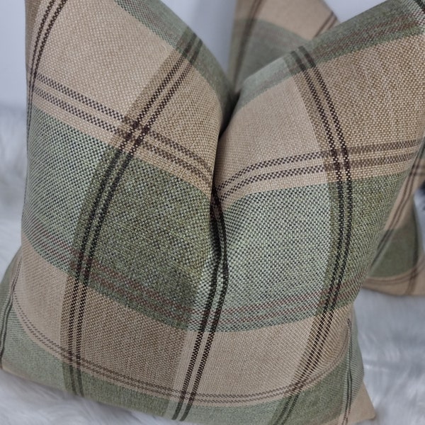 Green Plaid Sofa Etsy