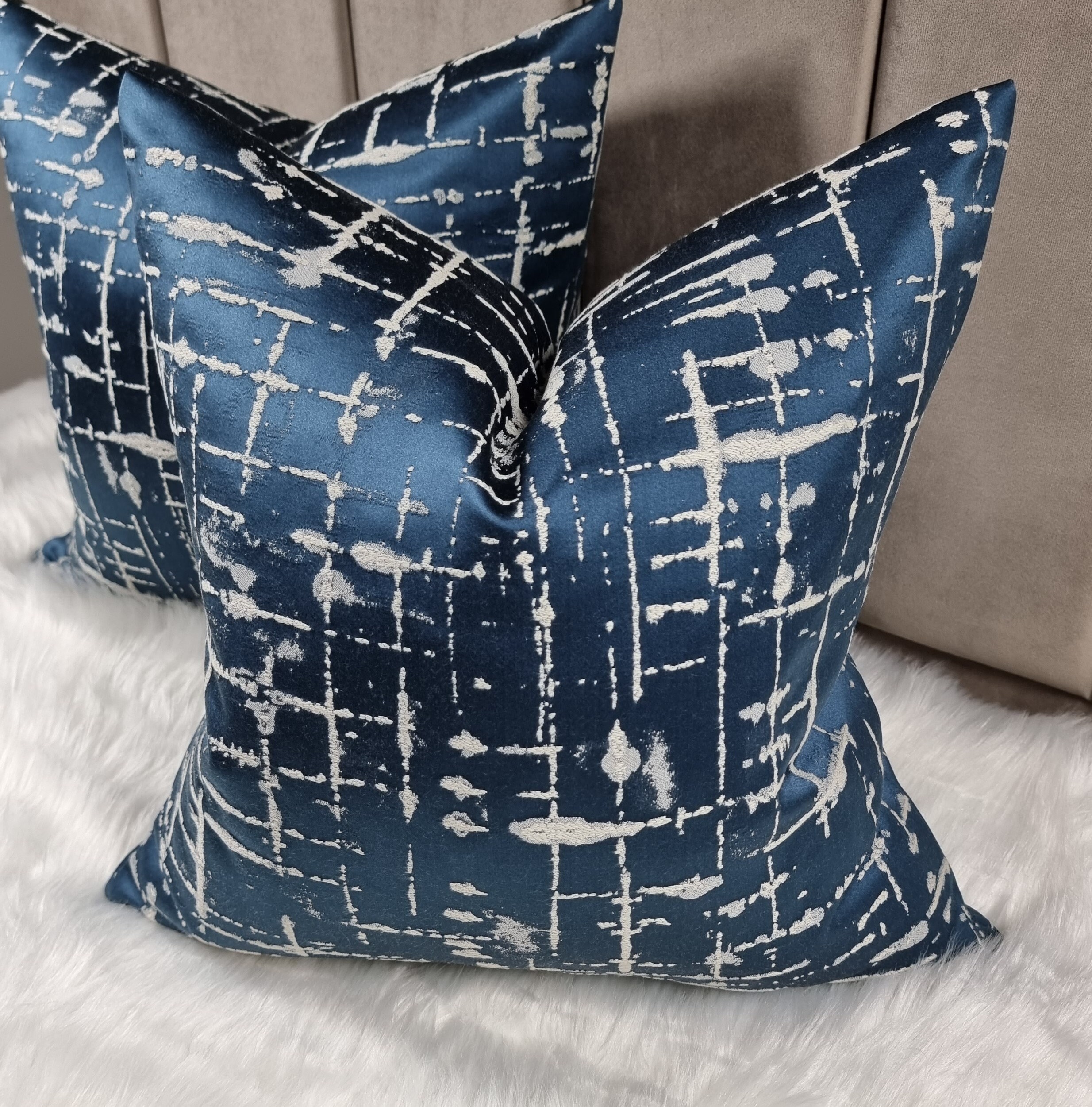 Luxury Cushion Cover Petrol Blue Modern Home Decor Lustrous Cushion Cover for Chair Sofa and Bed Pillow Cover Designer Handmade. Etsy Canada