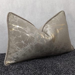 Luxury Piped Lava Stone Cushion Cover Gold Marble design For New Home Luxury Designer Handmade Pillow / Cushion Cover Lumbar  (ONLY COVER)
