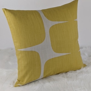 Scion Lohko Honey / Carta Retro scandinavo tessuto cuscino/copricuscino federa stile anni '60
