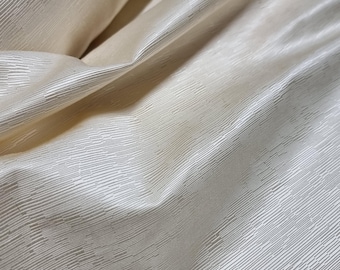 Tejido de tapicería color crema champán Bamboo. Tejido textil de prestigio. Telas de tapicería por metros.