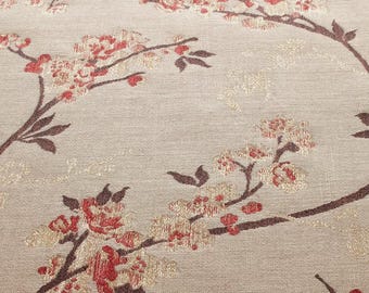 Tela John Lewis Blossom Weave Russet, adecuada para cojines, tapicería para decoración del hogar, proyectos pequeños, varios tamaños disponibles