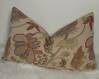 John Lewis Fotheringay pillow case Tapestry Leaf Trail Cushion Cover: Traditional Floral Pillow Case Rectangle/Lumber