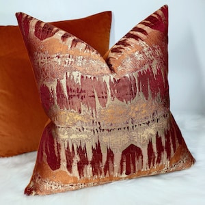 Glamorous Cushion Cover New Home Moroccan Cushion Cover Burnt Orange Red Luxury Designer Handmade Cushion Cover Inca Aztec Style Budapest