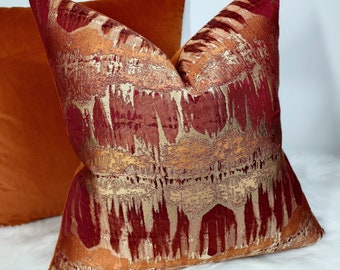 Glamorous Cushion Cover New Home Moroccan Cushion Cover Burnt Orange Red Luxury Designer Handmade Cushion Cover Inca Aztec Style Budapest