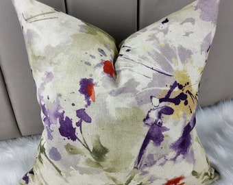 Sanderson Simi Amethyst Green Fabric Cushion Cover Handmade - Decorative Throw Pillow case high quality designer