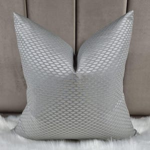 Grey Decorative Cushion Cover, Sofa bed Pillow Cover Neutral Decor, John Lewis Handmade pillow cover