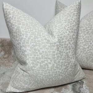 John Lewis Cushion Cover off white background Putty / Taupe Abstract Design Cushion Cover - Decorative Throw Pillow case Design Yin