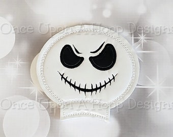 NBC Jack&#39;s Face Mouse Ear Add-on ITH Digital Machine Embroidery Design - INSTANT Download