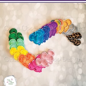 Mouse Head Shaped Balloon Feltie ITH Digital Machine Embroidery Design - INSTANT DOWNLOAD