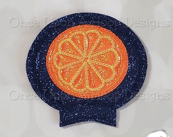 Orange Slice MEar ITH Digital Machine Embroidery Design - INSTANT Download