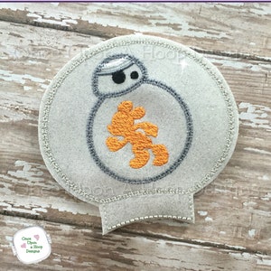 S.W. Mr Mouse BB8 Droid Mouse Ear Add-on ITH Digital Machine Embroidery Design - INSTANT DOWNLOAD