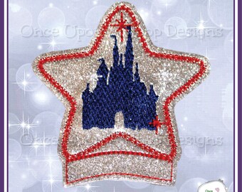 Star Castle CTR ITH Digital Machine Embroidery Design - INSTANT Download