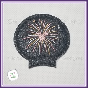 Mr Mouse Fireworks MEar Add-on ITH Digital Machine Embroidery Design - INSTANT DOWNLOAD