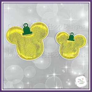 Mr Mouse Ornament BANNER Stück ITH Digitale Maschinenstickerei Design - SOFORT Download