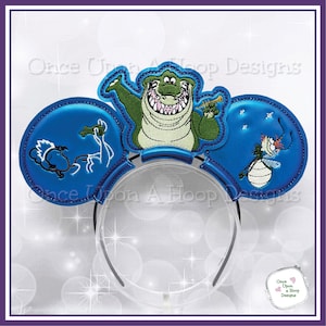 P&F Louis, Ray, Princess MEars (3 piece SET) ITH Digital Machine Embroidery Design - INSTANT Download