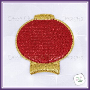 Chinese Lantern Center ITH Digital Machine Embroidery Design - INSTANT Download
