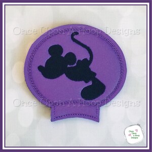 Mr Mouse Kissy MEar ITH Digital Machine Embroidery Design - INSTANT Download