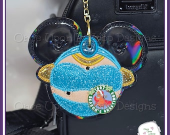 Arabian Princess Pin Holder Lanyard ITH Digital Machine Embroidery Design - INSTANT Download
