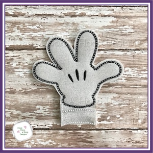 Mr Mouse Hand Add-on ITH Digital Machine Embroidery Design - INSTANT DOWNLOAD