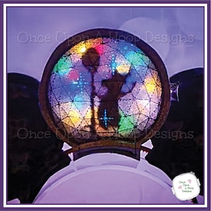 Spaceship Geodesic Sphere with Hidden Chef Rat Center ITH Digital Machine Embroidery Design - INSTANT Download