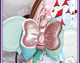 Basic Flat Bow MEars Headband Holder ITH Digital Machine Embroidery Design - INSTANT Download